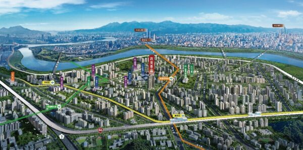 「君奕華品」位處雙和生活圈正核心,不僅是雙和3大捷運商圈的中心點,周邊更匯集二高、雙快、三捷、四橋的完整交通路網。(圖/業者提供)