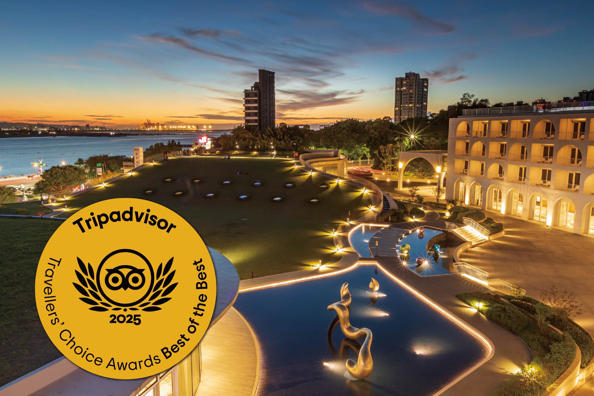 ▲圖一全球知名旅遊平台 TripAdvisor 日前公布最新年度全球最風雲飯店榜單將捷金鬱金香酒店榮獲台灣區第五名連續三年穩居榜上圖-將捷金鬱金香酒店提供 - 報新聞 Mega News