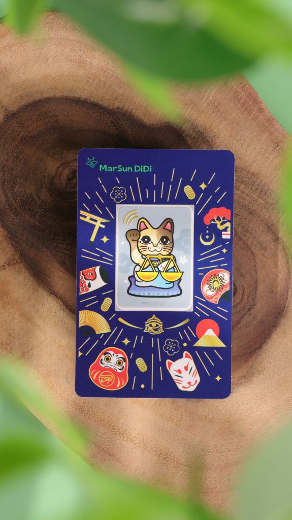專屬祝福「晶片時光膠囊」招財貓2.0升級版|招財火星貓磅礡上市 2 晶片時光膠囊招財火星貓晶片貼紙系列,共12款