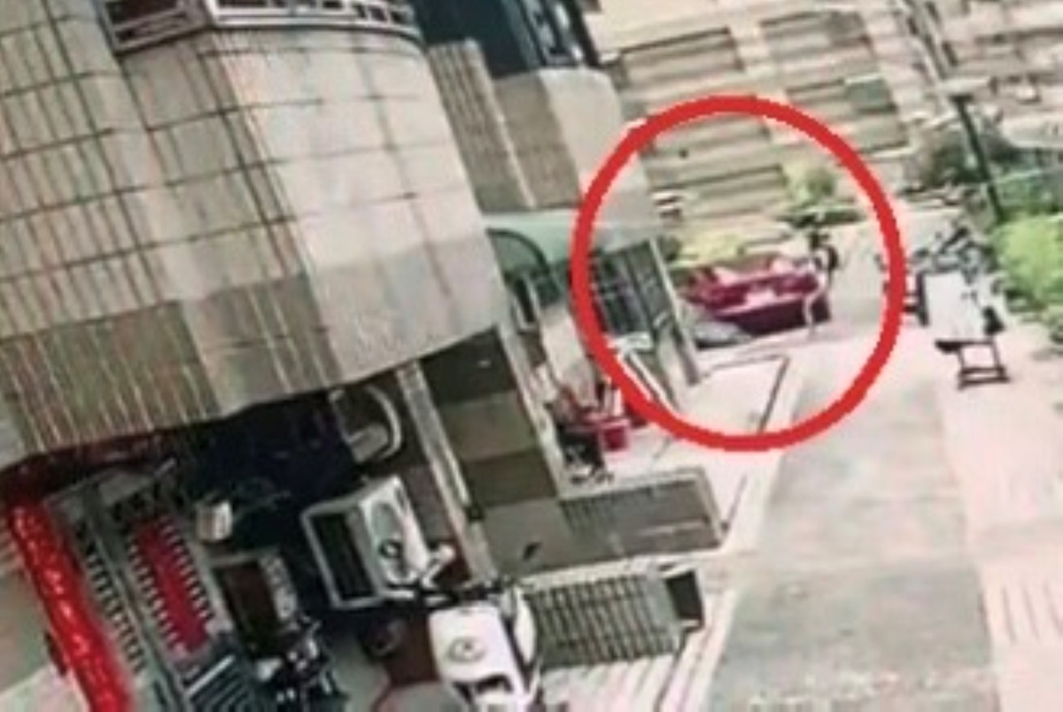 ▲圖說:郭男倒車不慎撞倒機車,未下車察看就逕自逃離現場 (圖/台中市政府 提供)