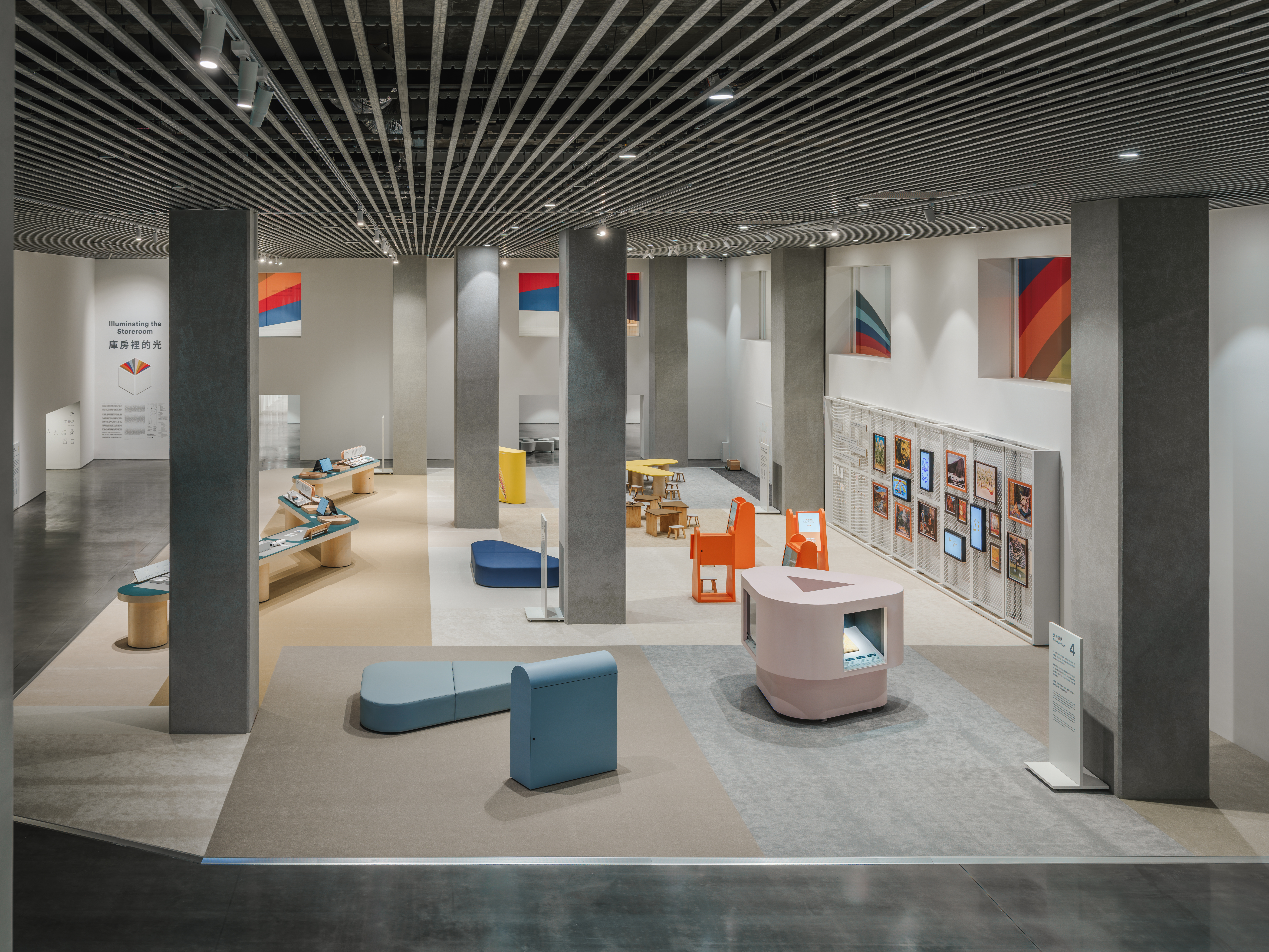 庫房裡的光典藏教育展展場照 圖片來源 台中市立美術館